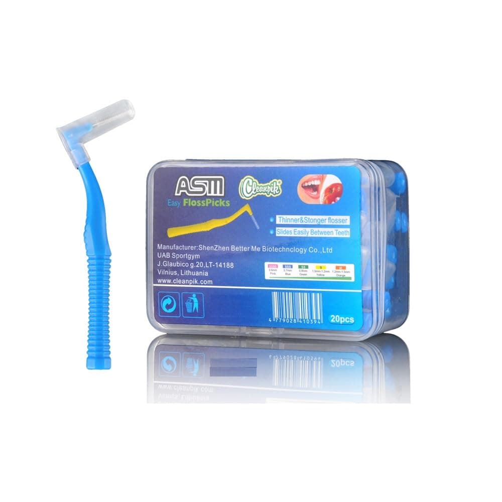 Interdental Angled Brush, Blue, 20 Each (Pack of 2) 1