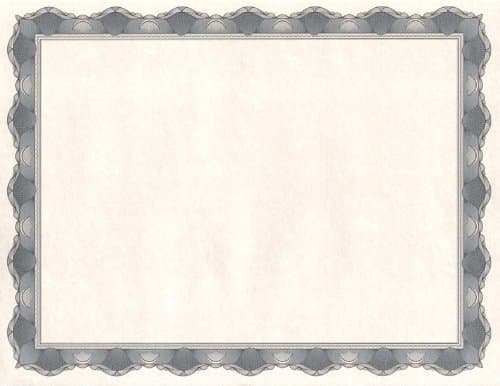 Geographics Crown Silver Certificates, 8.5 x 11 Inches, Silver, 25-Sheet Pack (20020)