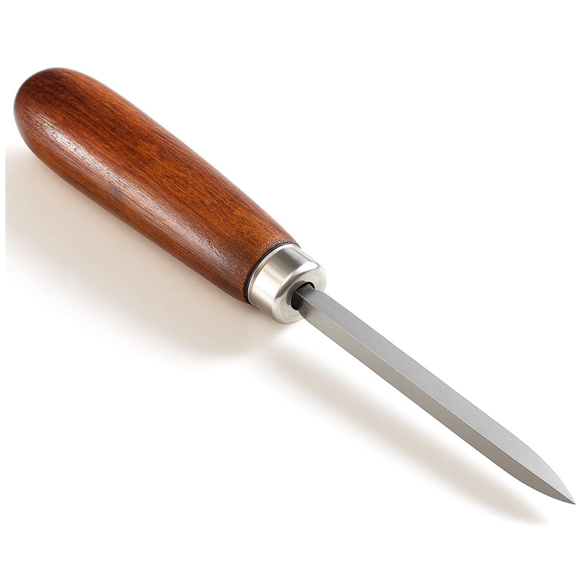 WEDGE 7.5" Triangular Scraper | 4" Ergonomic Wooden Handle Scraper | Great For Scraping Corners, Tightspaces, Grout, Paint, Glue, Rust | Must Have Tool To Add To Your Toolbox