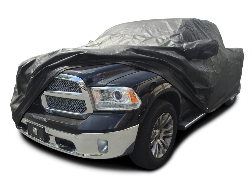 Custom Fit 1998-2018 Dodge Ram 1500 2500 3500 Crew Cab 6.5 ft Short Bed Truck Car Cover Black