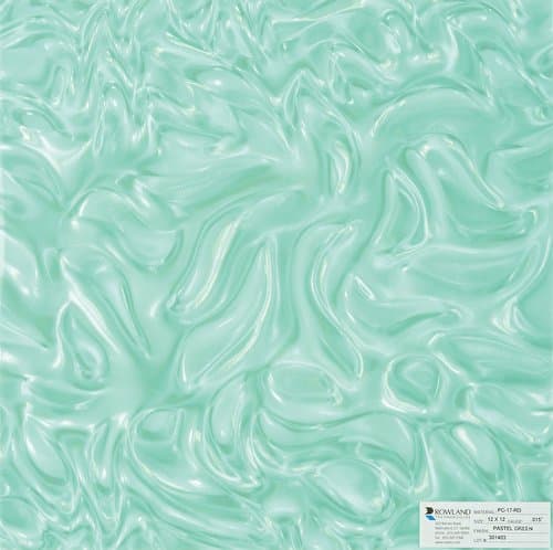 Pastel Green 12"x12" Leaf Design Holographic Sheet