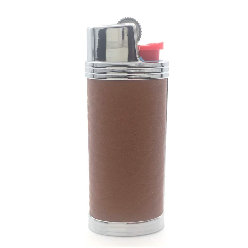 Metal Leather Lighter Case Cover Holder for BIC Mini Lighter J5