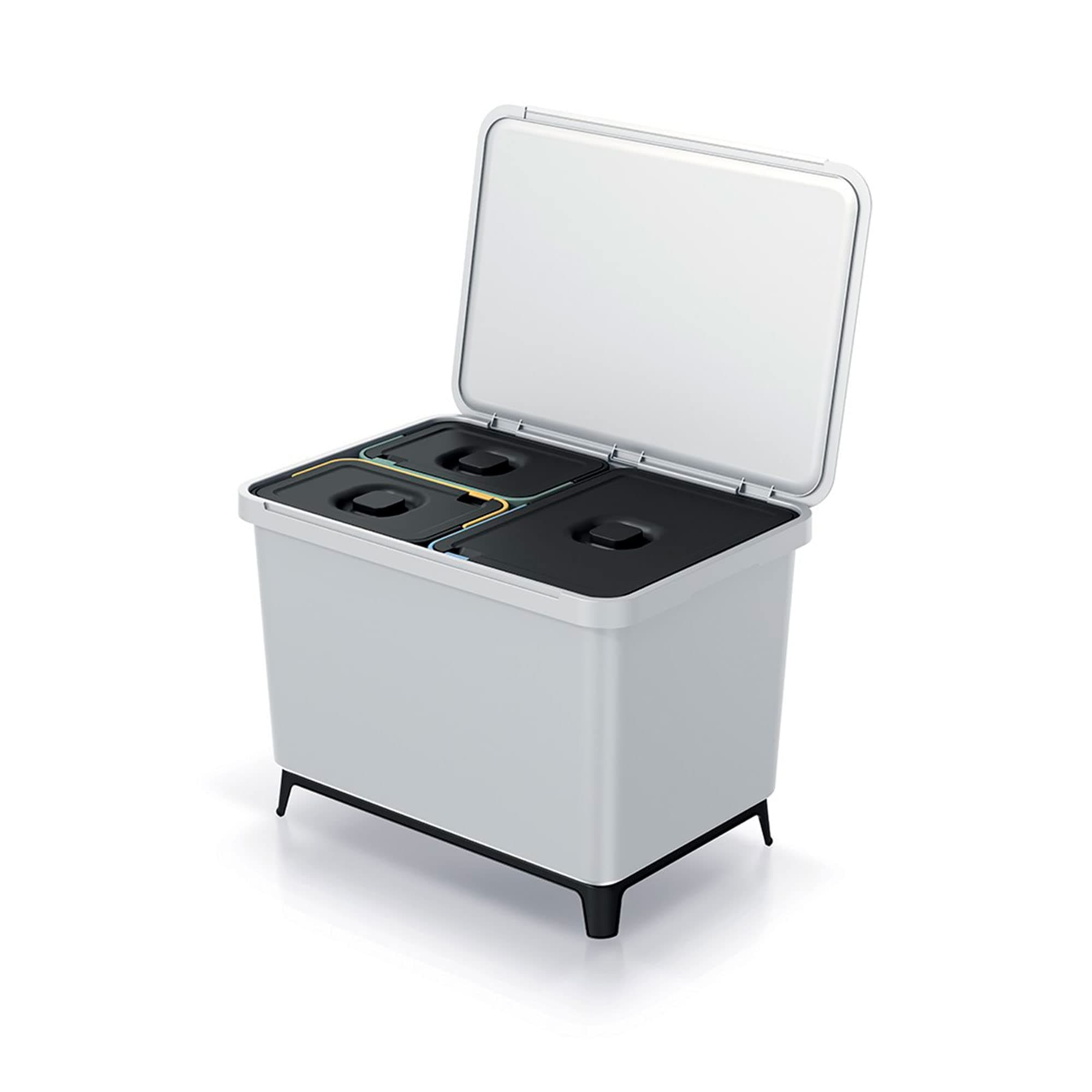 KEDEN Recycling Sorter System 2x10L + 1x23L White