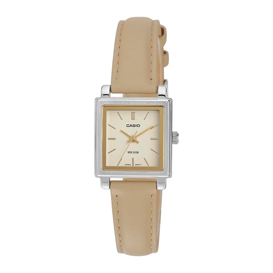 Casio Enticer Analog Beige Dial Women LTP-E176L-5AVDF (A2235)