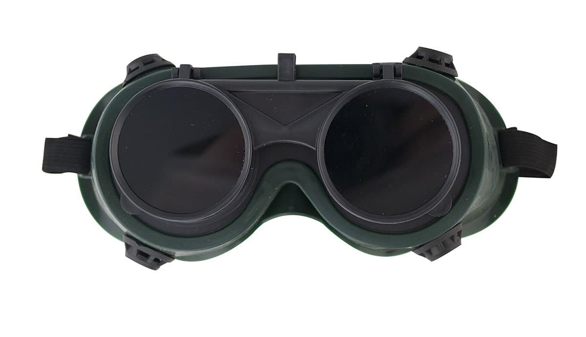 Ventilated Welding Goggles With Flip-up Extra Dark Lenses| Dark Lenses For Between Welding or Non Welding Tasks | Comfortable Design For Long Usage | Used For Dr. Horrible Costume