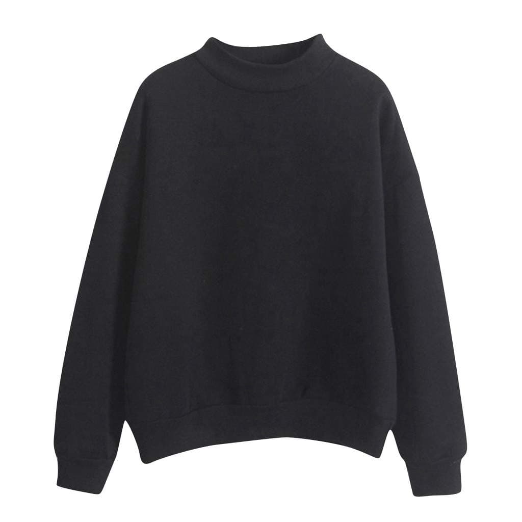 Womens 2023 Classic Basic Sweatshirts Crewneck Long Sleeve Casual Solid Pullover Sweatshirt Tops Shirts Cute Casual Shirts