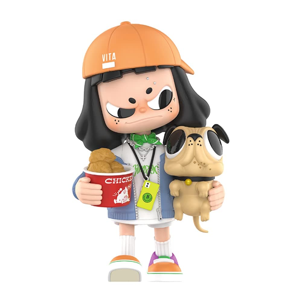 POP MART Vita Fired Chicken Day Exclusive Action Figure Box Toy Bulk Box Popular Collectible Art Toy Cute Figure Creative Gift, for Christmas Birthday Party Holiday