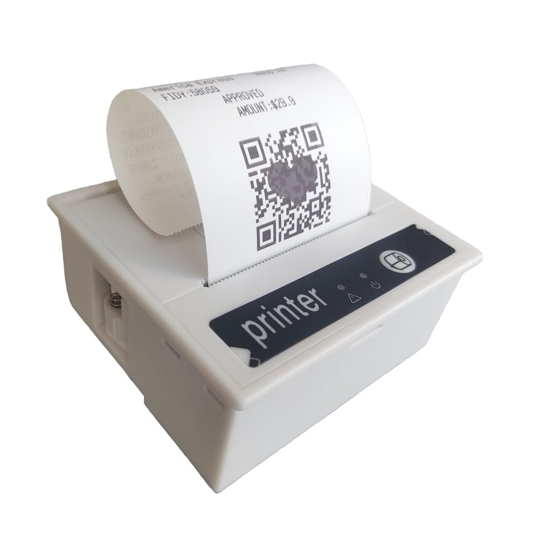 PRIMUZ Embedded Thermal Small Ticket Printer 58MM Serial Port Printing Support for Secondary Development TTL/RS232 Printing Module
