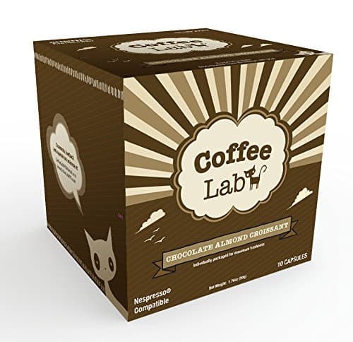Coffee Lab - Flavored And Ristretto Espresso Caspules Compatible With Nespresso Machines - 120 Count (Chocolate Almond Croissant)