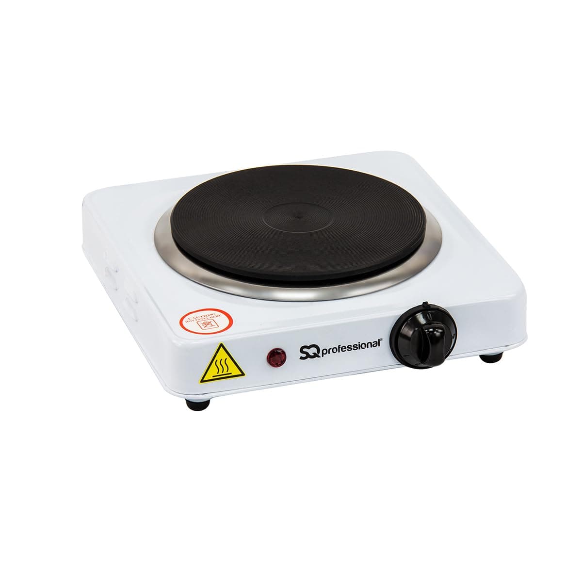 SQ Professional Electric Hot Plate with Single Ring 1000W - White