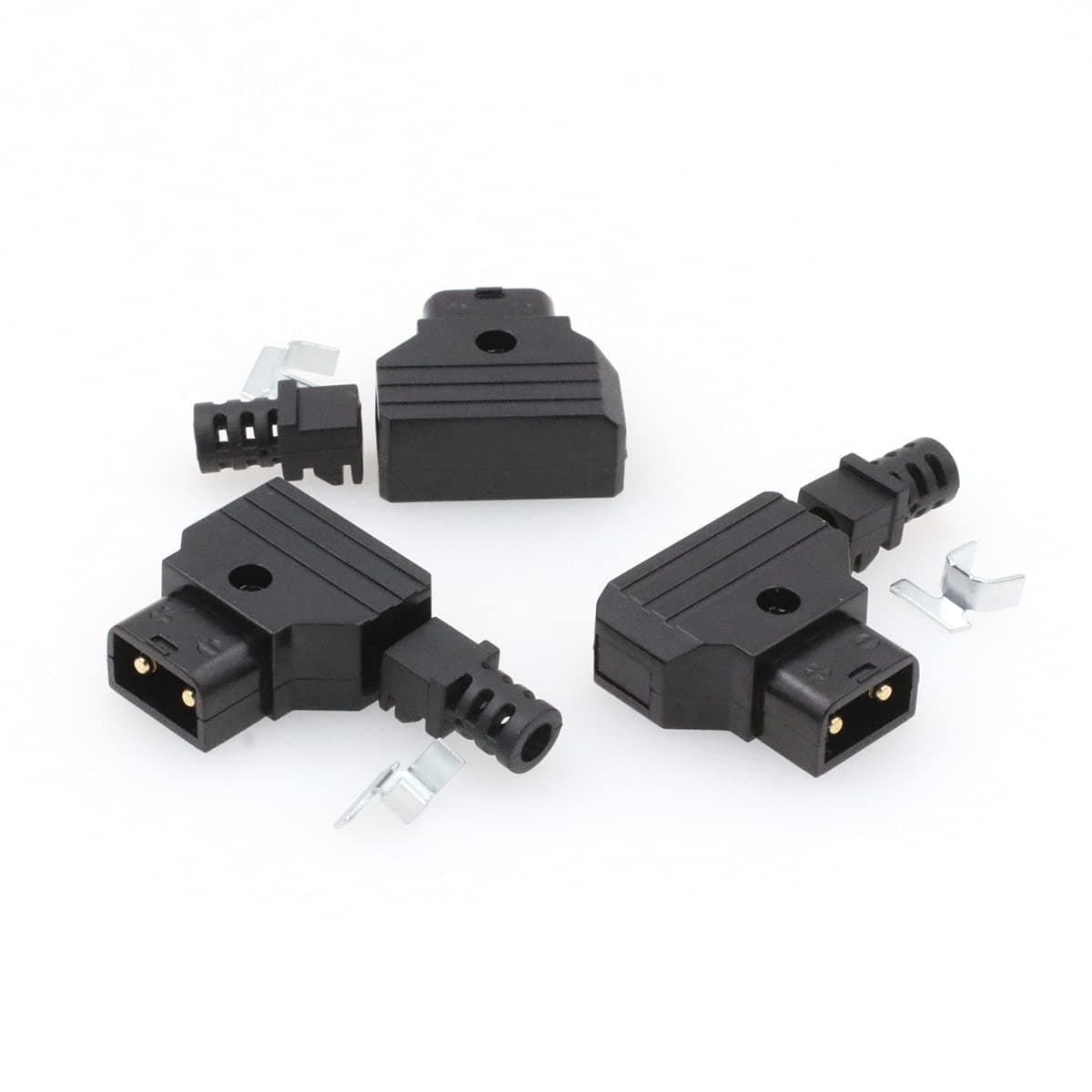 SZRMCCAnton-Bauer IDX V-Mount Gold Mount Battery D-tap P-tap Male PowerTap Plug Connector Kit for ARRI RED Camcorder DSLR Camera Power Cable DIY (3Pcs)