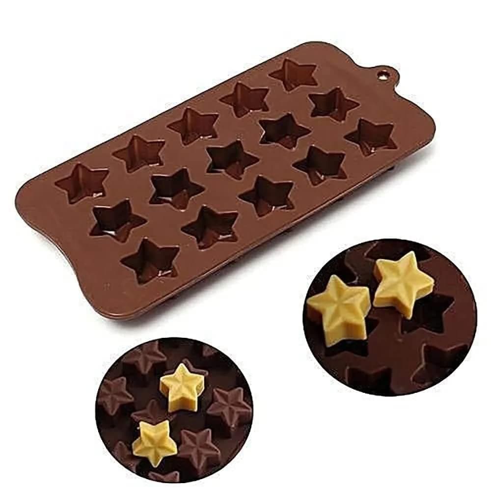 ATEVON Silicone Chocolate Mould, Star Shape