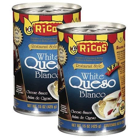 Ricos White Queso Blanco Restaurant Style Cheese Sauce 15 Oz. Can (Pack of 6)