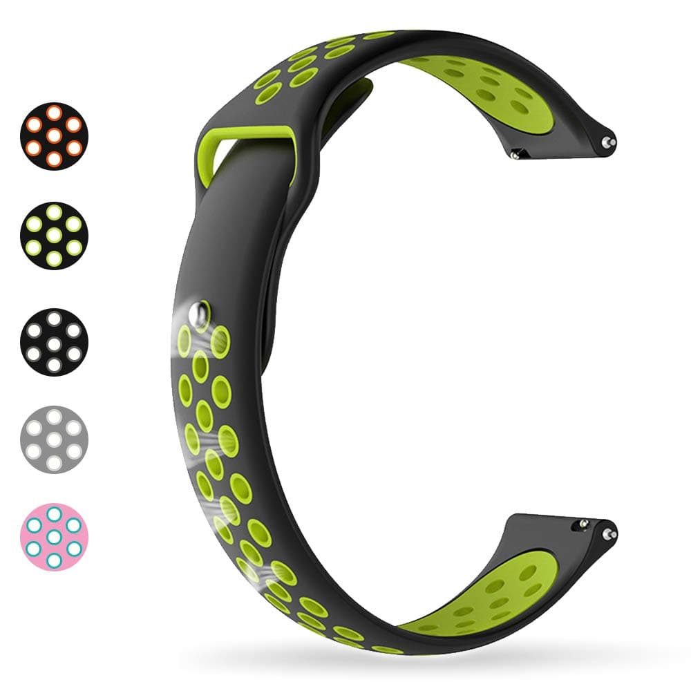 Kola Watch Band,20mm 22mm Width Silicone Quick Release Watch Strap Replacement for Amazfit Bip,Stratos 2,Samsung Gear 2 R380,Huawei Watch 2 and Other Smart Watch