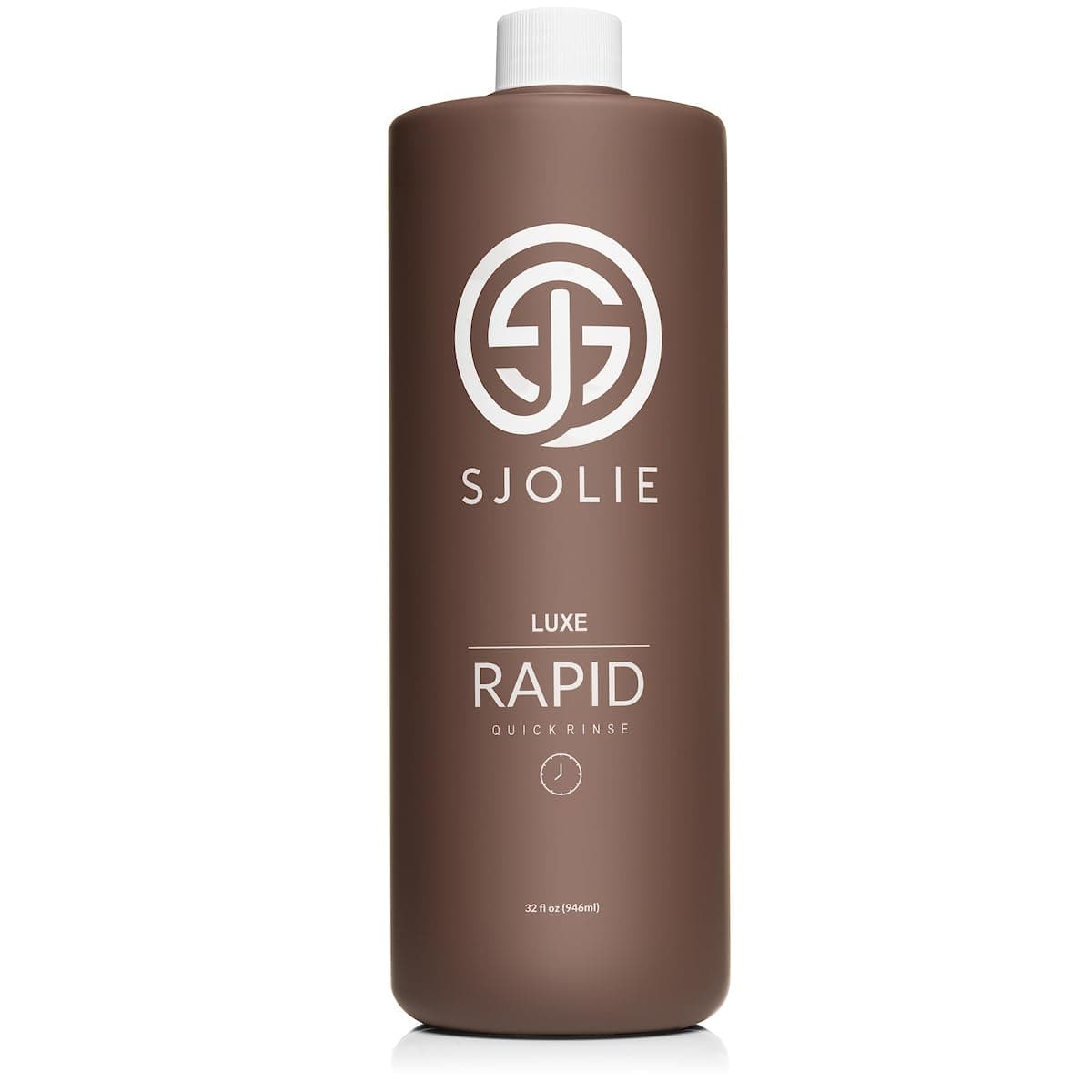 SJOLIE Rapid Spray Tan Solution - Luxe Ultra One Hour Express Tan - Violet Base | Sunless Tanner for a Quick-Drying, Ultra Dark Glow (32oz)