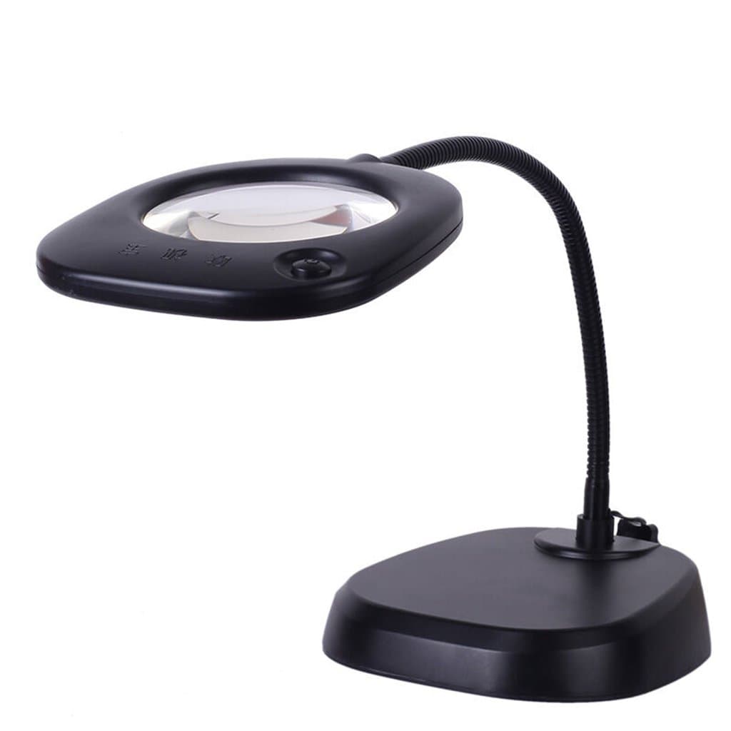 DFHHG® Magnifier,Desktop Magnifying Glass LED Lights Magnifier Old Man Read Optics HD easy to carry