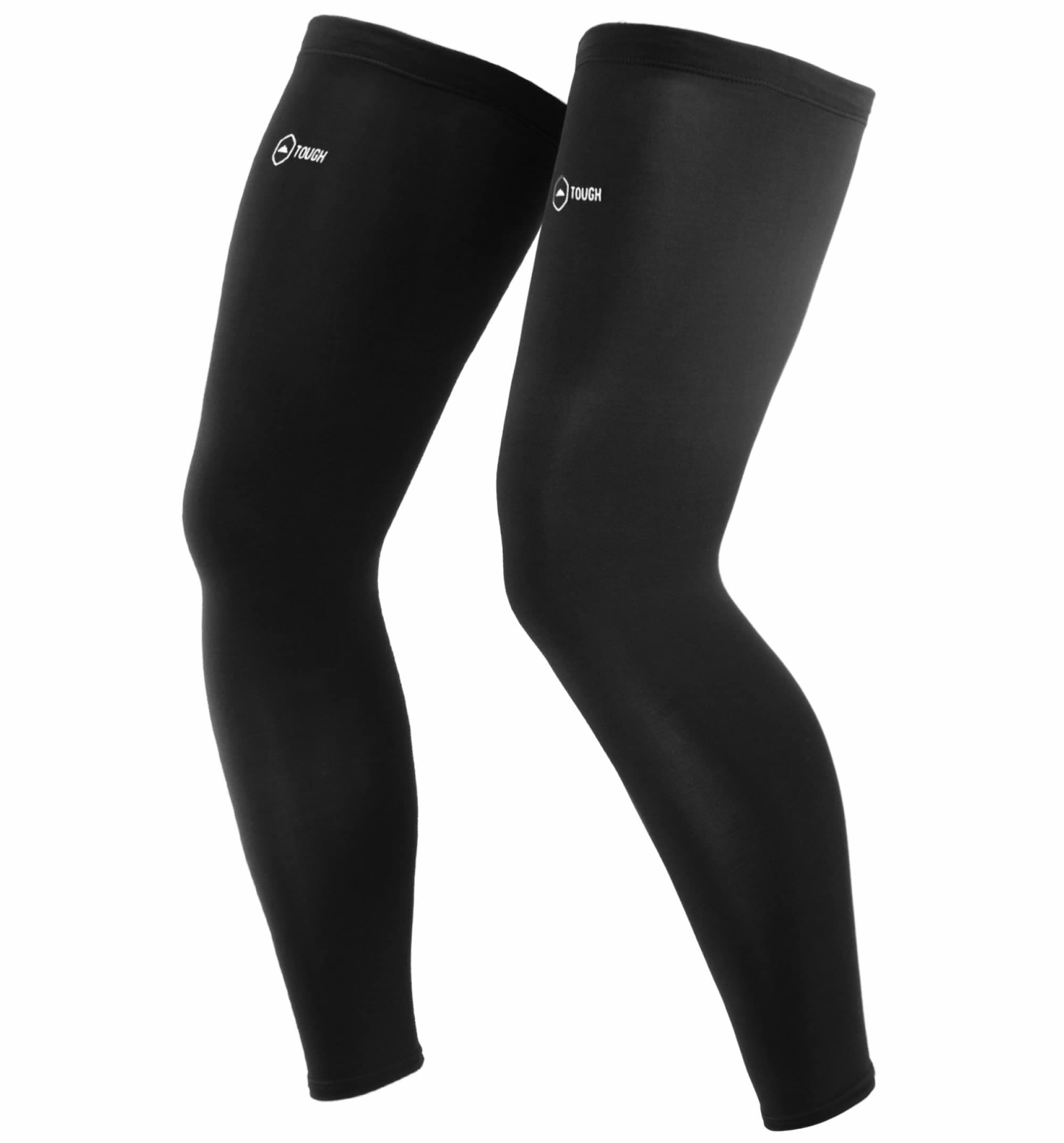 Compression Leg Sleeves - Full Leg Compression Sleeve for Men & Women, UV Leg Sleeves - Cycling Leg Warmers