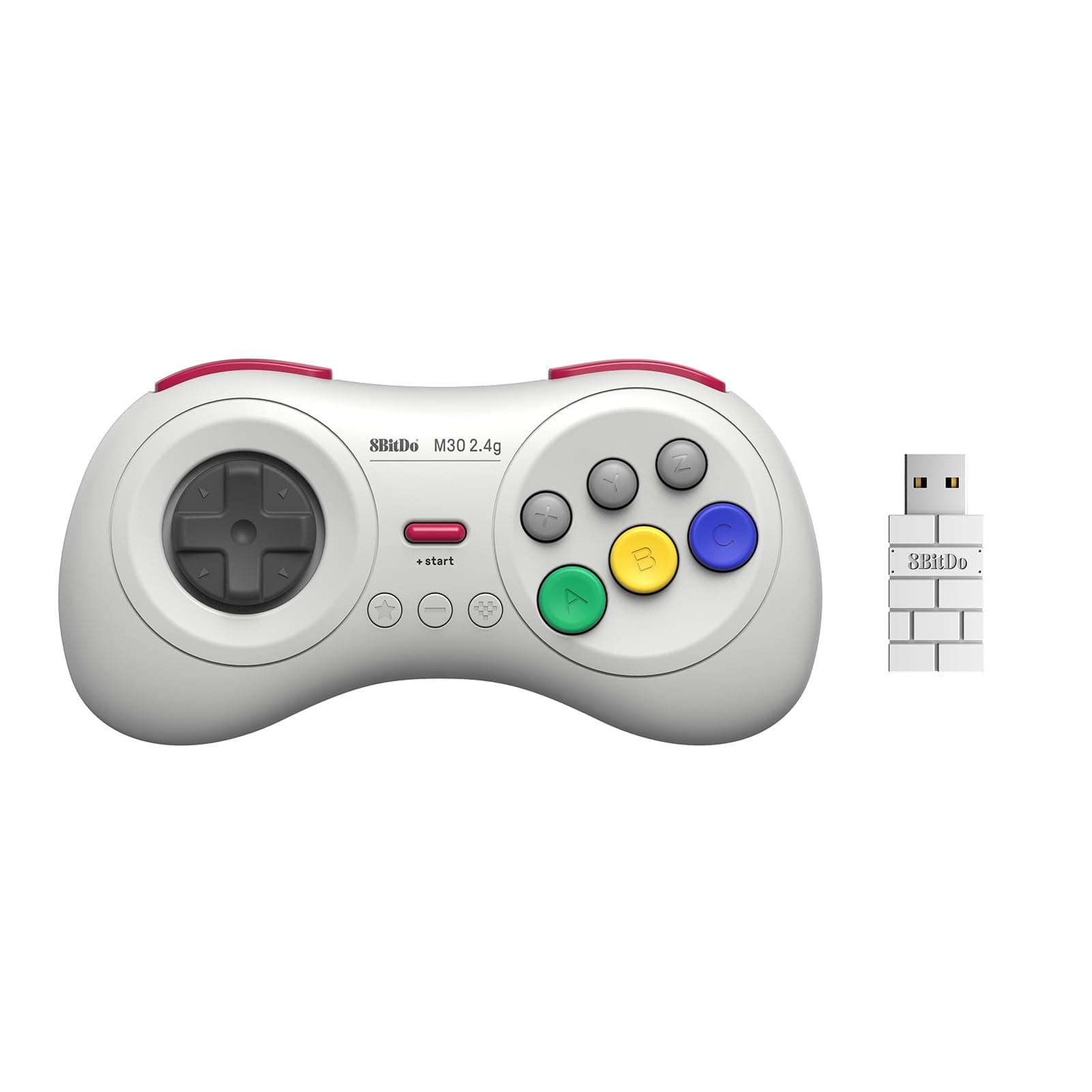 8Bitdo M30 2.4G Wireless Gamepad for SEGA Mega Drive Mini and Switch with 6-Button