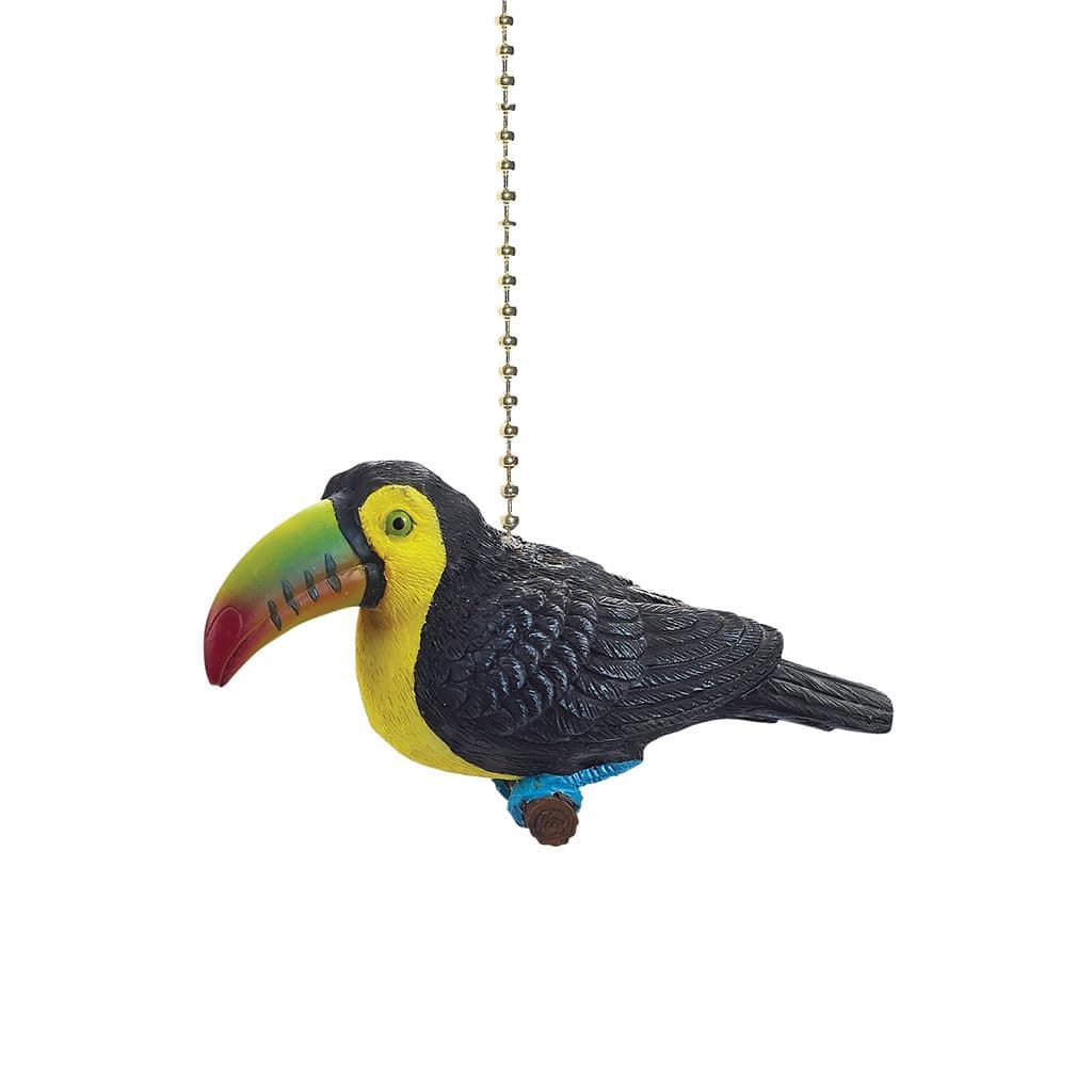 Clementine Design Tropical Toucan Bird Ceiling Fan Pull Chain Light Decorative Extension