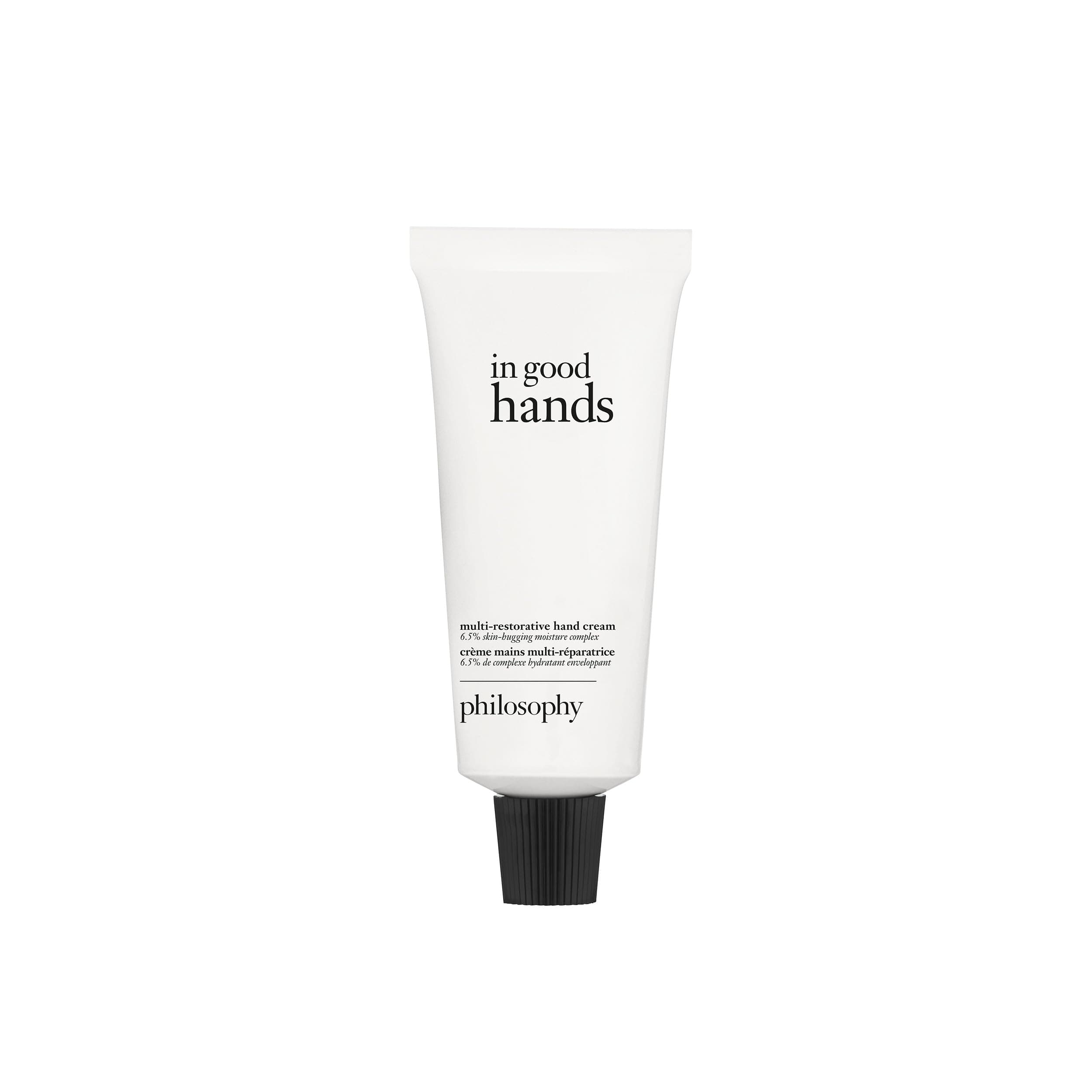 philosophy in good hands multi-restorative hand cream - with vitamin C & niacinamide - plumps & smoothes crepey skin - reduces the appearance of dark spots - transfer-proof & non-greasy formula