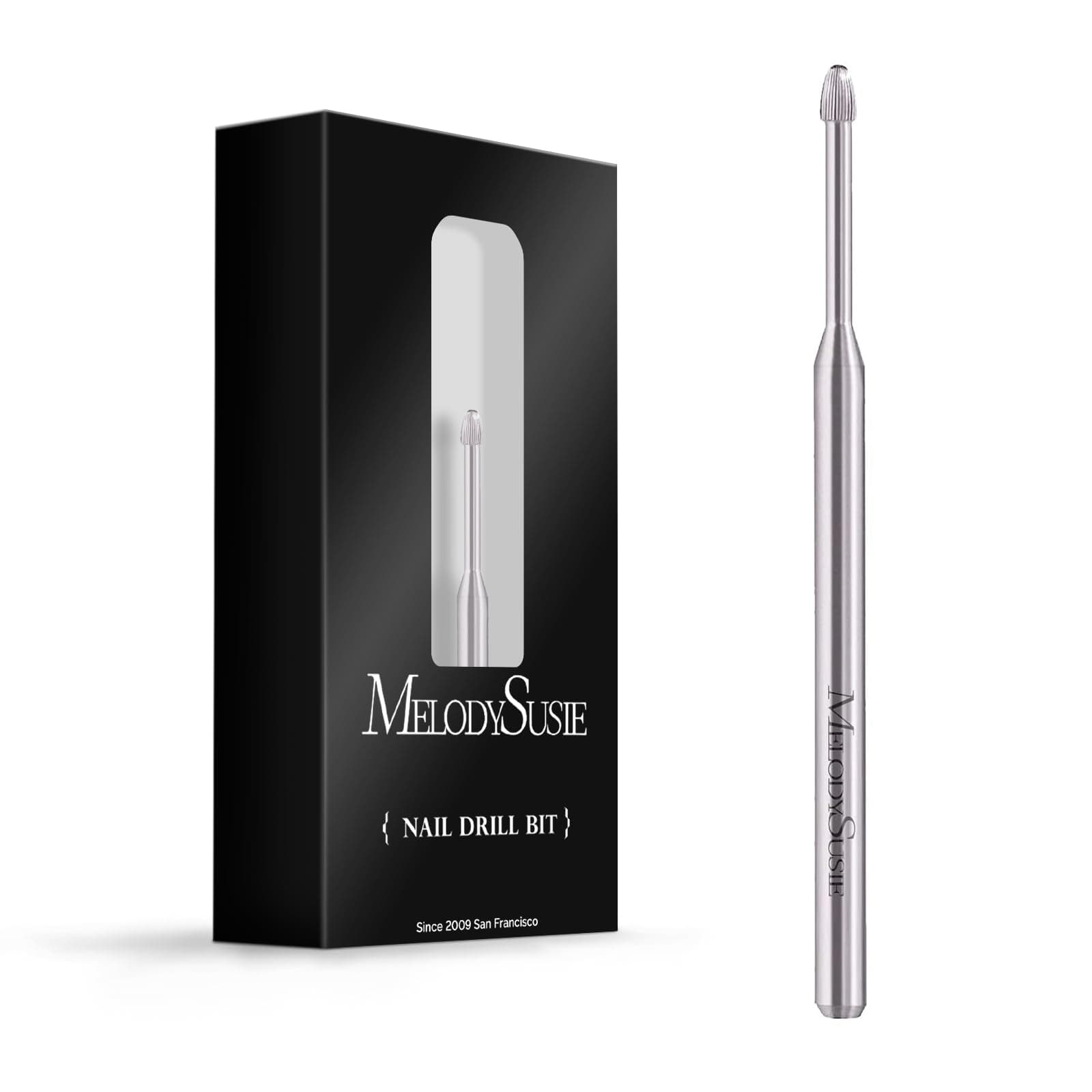 Cuticle Clean Nail Drill Bit 3/32'', Professional Safety Carbide Nail Bit Under Nail Cleaner for Cuticle Dead Skin Nail Prepare, Two Way Rotate, Manicure Nail Salon Supply