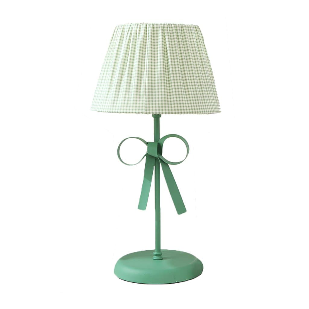 Creative Bowknot Princess Table Lamp SYAODU Bedroom Bedside Reading Lamp for Living Room Loft Restaurant Coffee Shop (Color : Green)