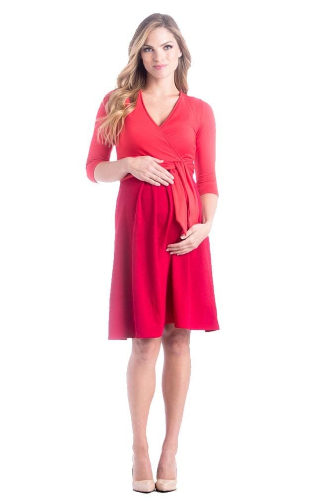 Lilac Abby Cross Front Maternity Nursing Dress