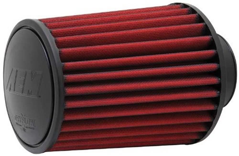 21-2027DK Universal DryFlow Clamp-On Air Filter: Round Tapered; 2.75 in (70 mm) Flange ID; 7 in (178 mm) Height; 6.25 in (159 mm) Base; 5.25 in (133 mm) Top