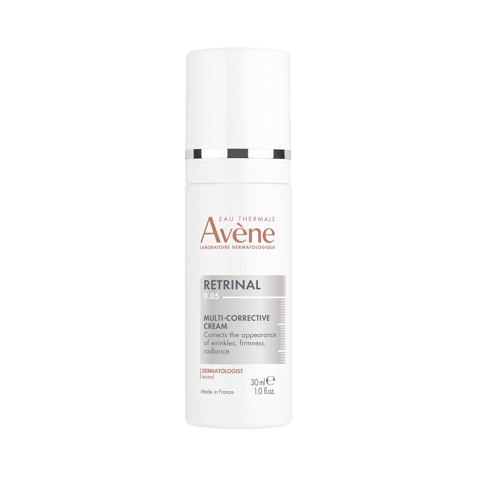 Avène Retrinal 0.05% Multi-Corrective Cream, Anti-aging Face Cream, Powered by Retinaldehyde + Niacinamide + Hyaluronic Acid, Retinal Visibly Reduces Fine Lines & Wrinkles, 1 Fl Oz