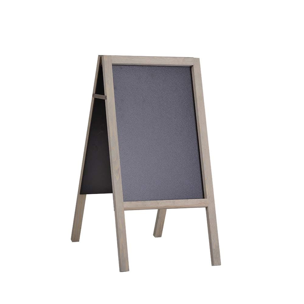 Sanmey Pavement Board Sandwich A-Board Sign Double Sided Menu Chalkboard Wooden Advertising Blackboard Double Sided Cafe Shop Pub (Size 1)