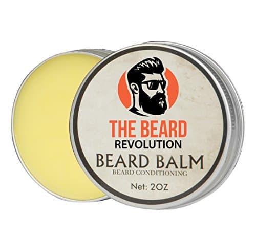 The Beard Revolution Natural Beard Balm | Natural Beard Conditioning Formula with Sandalwood Aroma | Nourishing Oils and Bees Wax | Leave-in Styling Conditioner for Soft and Natural Beard Growth