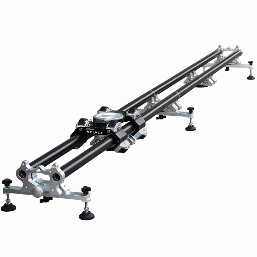 Proaim 8ft Velvet Professional Camera Slider Stabilizer Dolly Track (SL-VLVT) Heavy Duty Ball Bearing Smooth Slider for Video Film Cinema Camera Camcorder up to 15kg/33lb + Trolley Bag