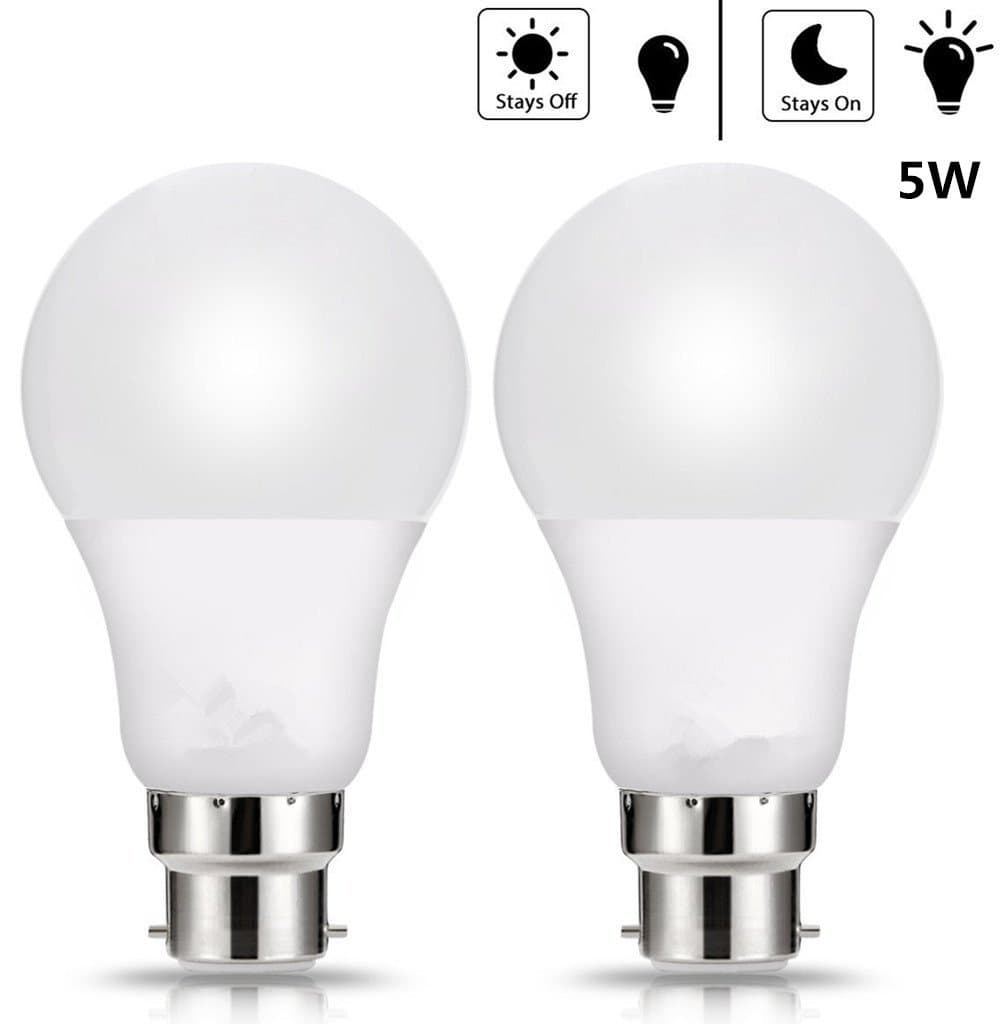B22 LED Light Bulbs 5W Warm White 3000K 100Watt Equivalent BC Bayonet LED Light Bulbs 2 Pack (1)