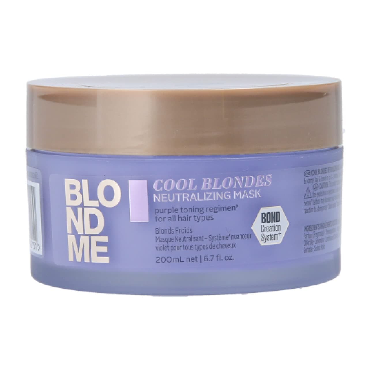BlondMe Cool Blondes Neutralizing Mask – Deep Conditioning Treatment with Purple Toning Pigments – Neutralizes Yellow Tones and Brassiness in All Blonde Hair Types