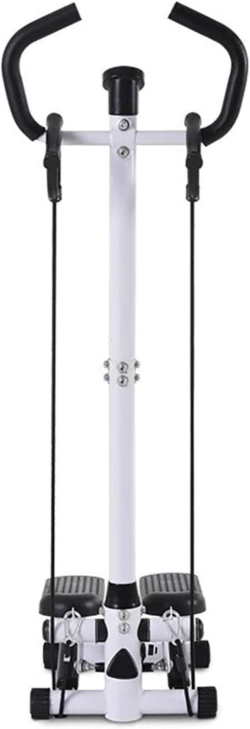 Step Ladder, Home Exercise Stair Climber, Mini Portable Fixed Stair Climber, Adjustable Step Machine, Stair Climber with Non-Slip Pedals and Resistance Bands with Tension Regulator