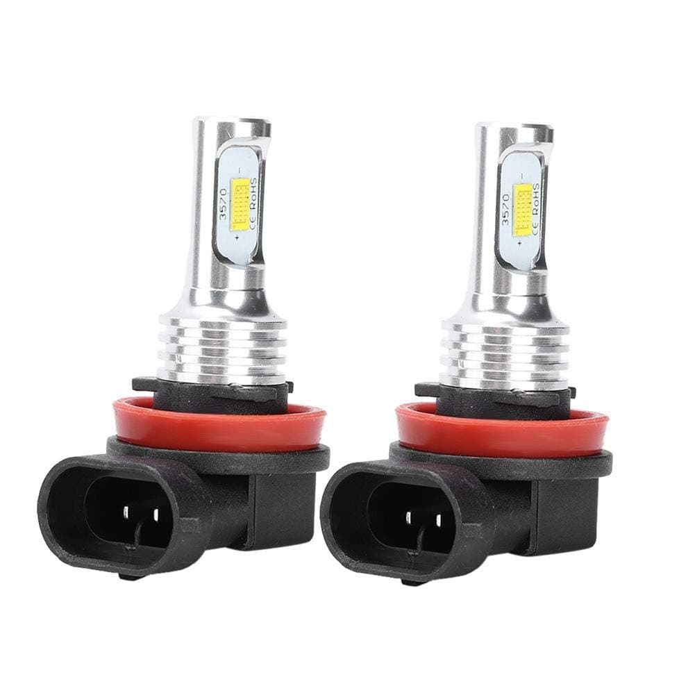 – Madezz Fog Light Bulb, Car Fog Light Assemblies 2pcs Universal Aluminum Shell 80W 8000K CSP White Fog Light Bulb with Decode 12-24V Fog Light Part Car Bulbs