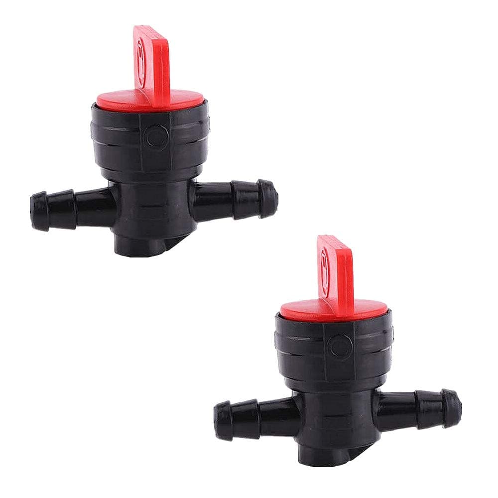 2 Pcs Petcock Fuel Tank Tap 1/4" Inline On/Off Fuel Switch Tap Universal Plastic Motorcycle Fuel Shut Off Valve Gasoline Fuel Shutoff Valves Of Lawn Tractors