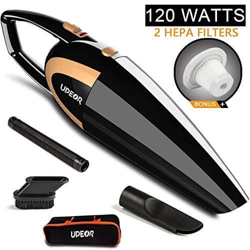 Car Vacuum,Car Vacuum Cleaner with High Power Suction for Quick Car Cleaning Care, DC 12V Wet/Dry Portable Pet Hair Auto Handheld Vacuum with 2 HEPA Filter