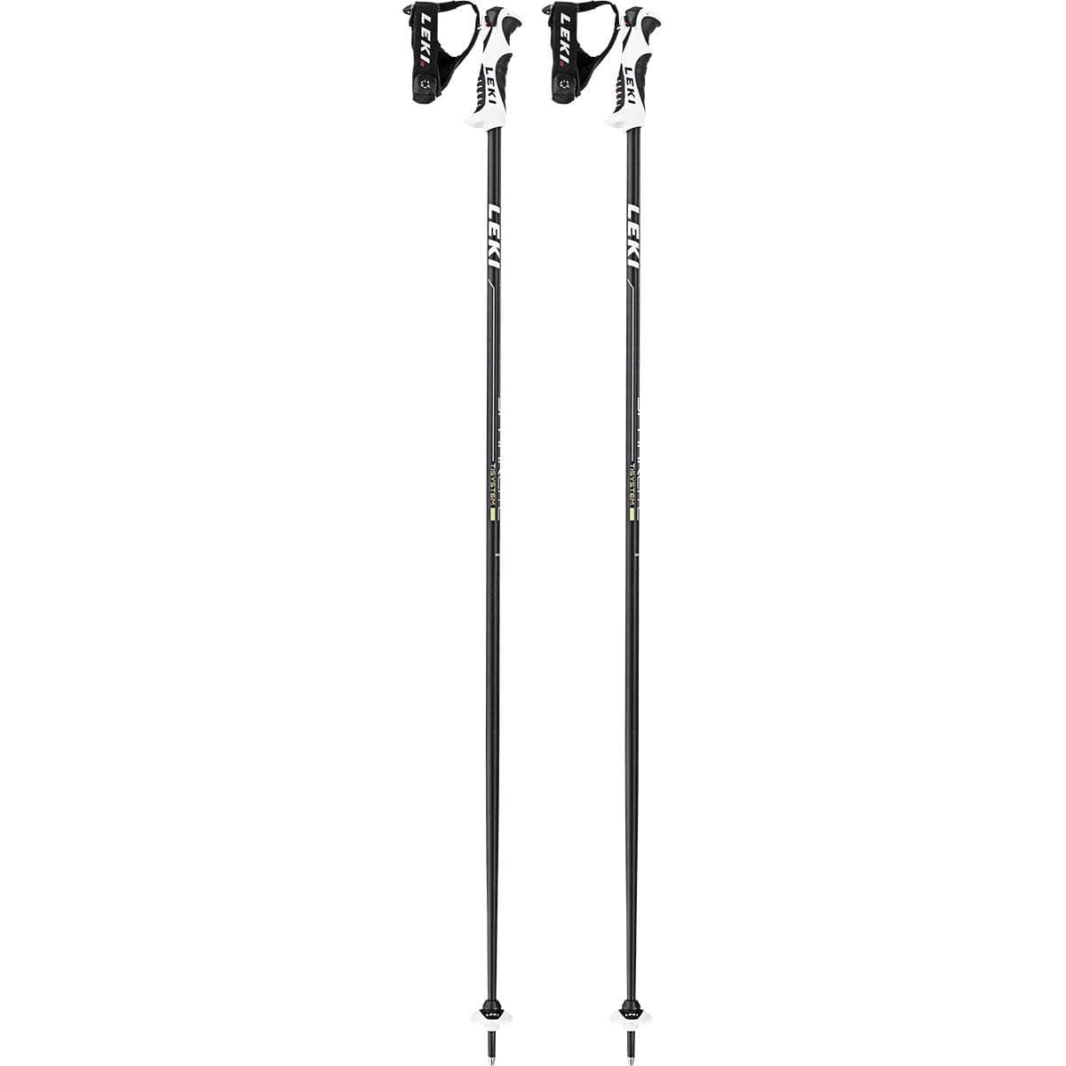 LEKI Spark Lite S Ski Poles, Black/Anthracite/White/Neon Yellow, 120 cm