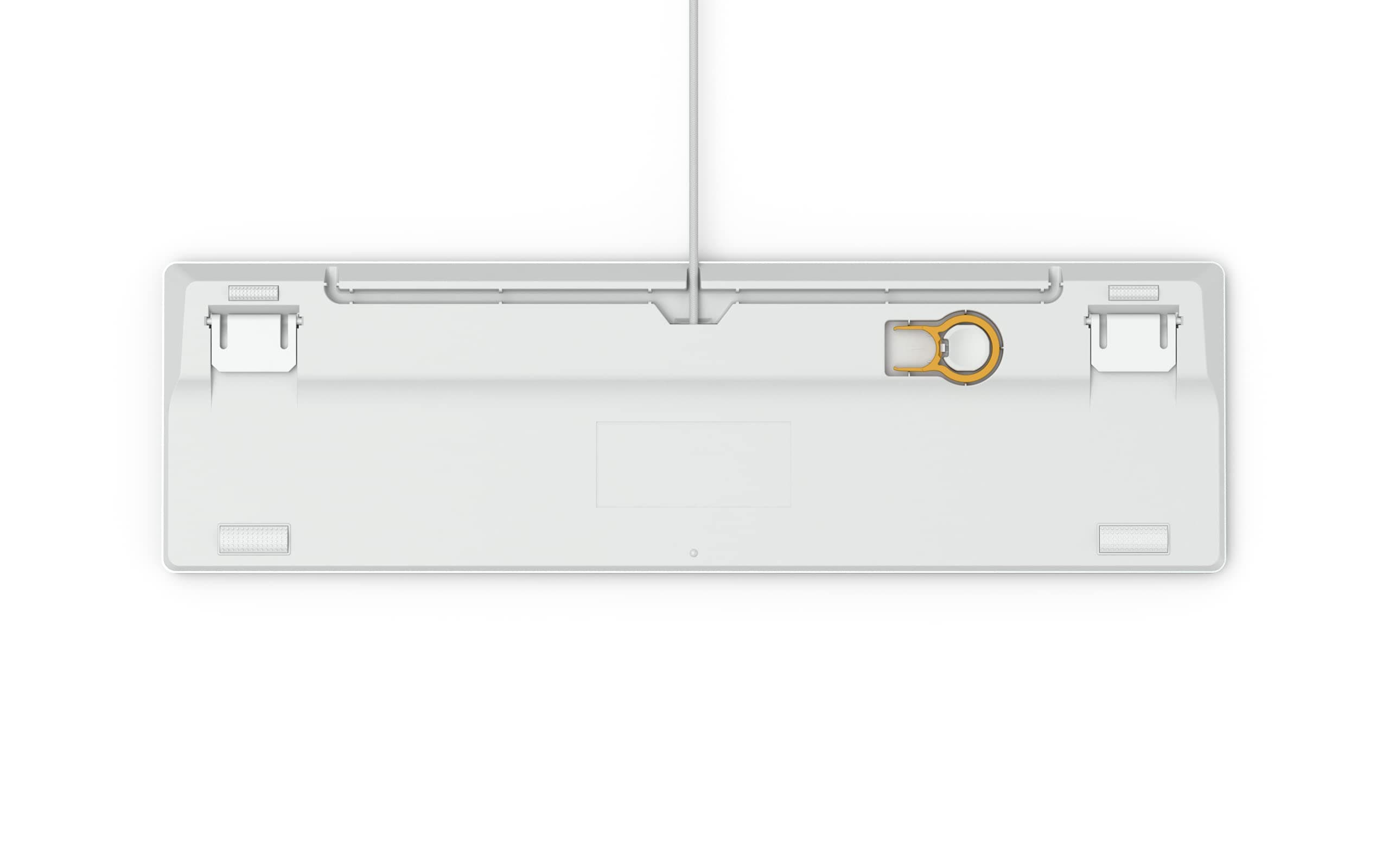 Glorious Custom Gaming Keyboard - GMMK 100% Percent Full Size - USB Wired Mechanical Keyboard - RGB Hot Swappable Switches & Keycaps - Silver/White Metal Top Plate