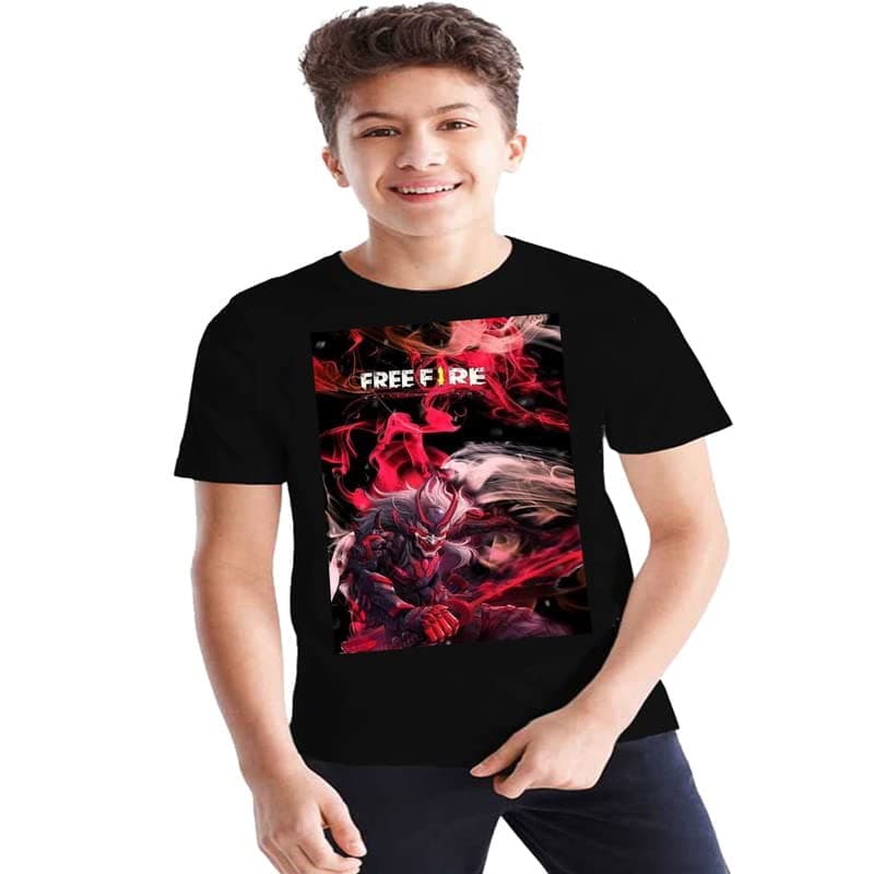 Samurai Warrior Tshirt Design Tshirt 100% Cotton T-Shirt |Tshirt for Boys 13-15 Years Black
