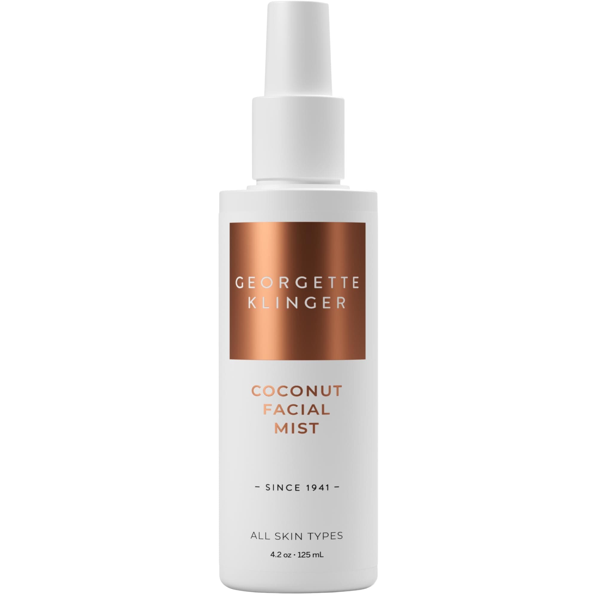 Coconut Facial Mist - Hydrating, Long-Lasting Makeup Setting Spray with Moisturizing Antioxidants for Dewy Matte Face, Protects and Plumps Dehydrated Skin - 4.2 oz by Georgette Klinger