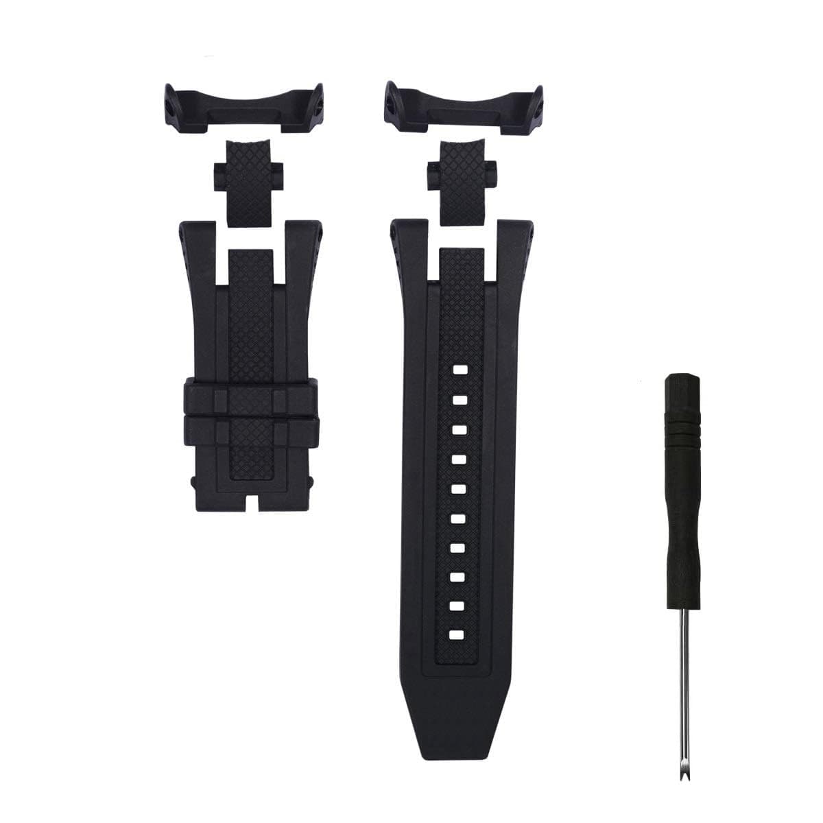 for Invicta Subaqua Noma V Noma 5 - Soft and Durable Rubber Silicone Watch Band Watch Strap - Black Invicta Watch Bands