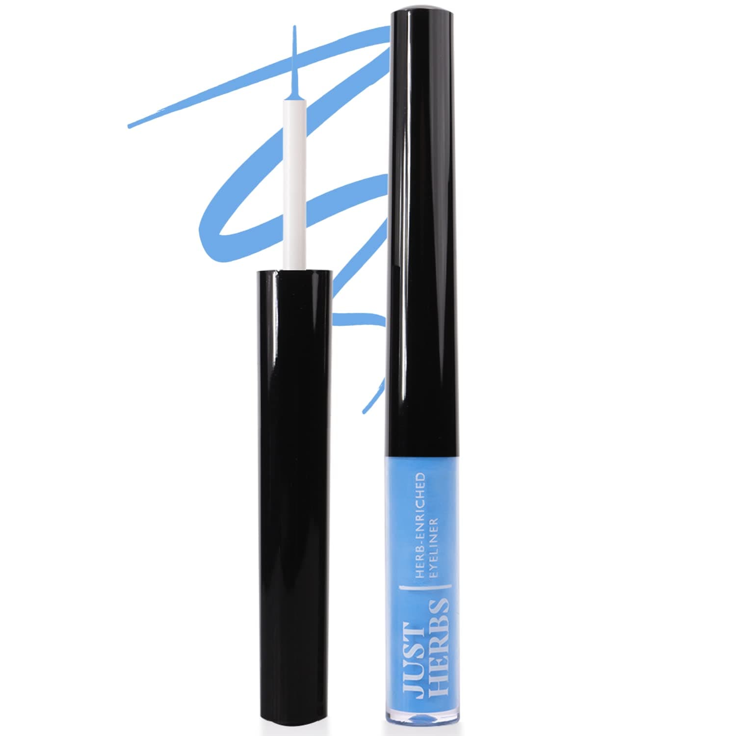 Just Herbs Eyeliner Waterproof and Smudge Proof, Long Lasting Eyeliners 2.5g (Electric Blue)
