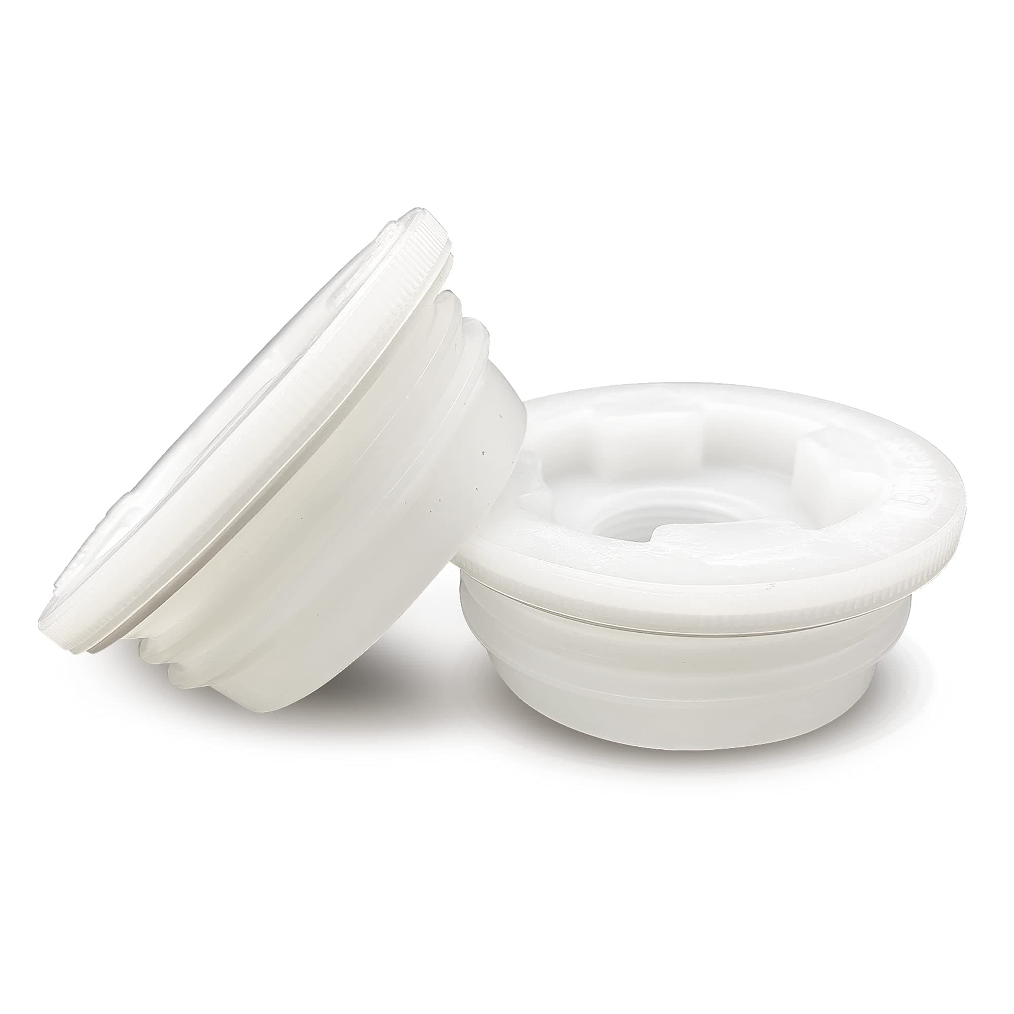 Bung Cap 2" with 3/4" Knock Out, Buttress (Coarse Thread) with Gasket for Poly Drum, (2 Pack)