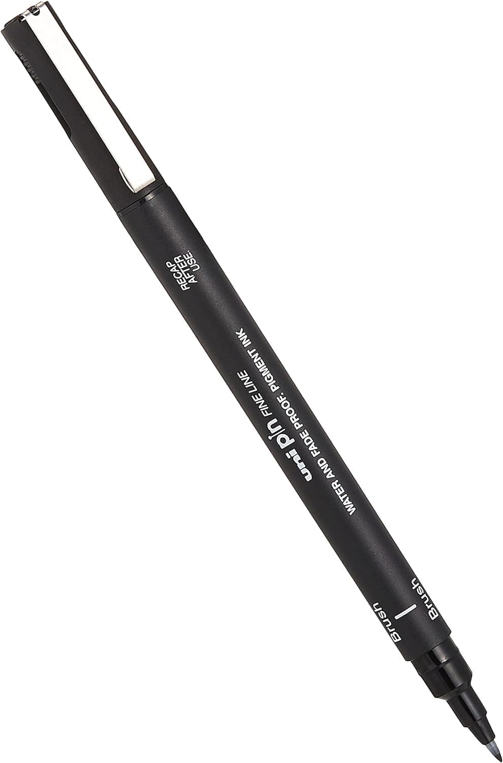 Uni Pin Fineliner Drawing Pen - Black - Brush Nib - Single