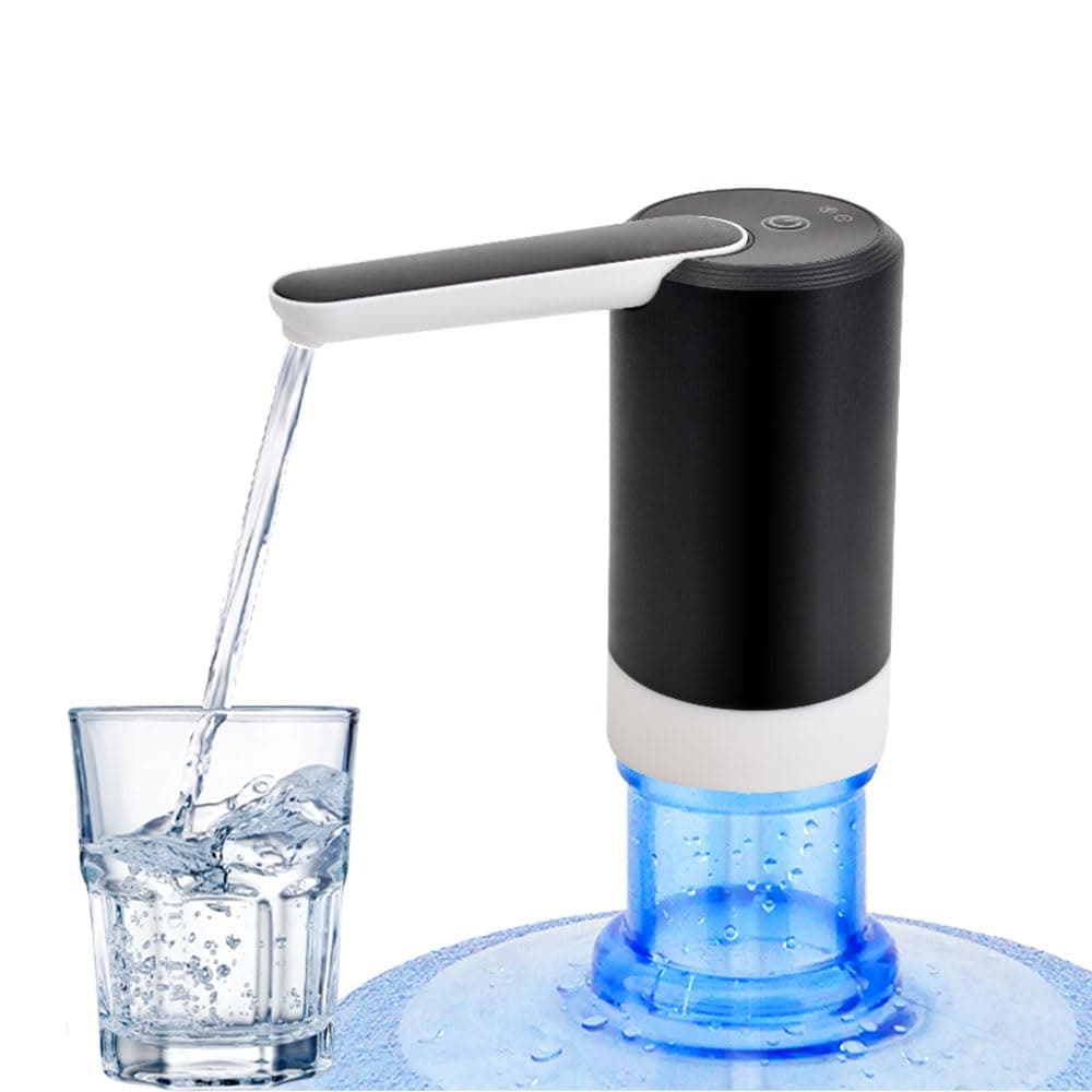 Konquer TimeS KTS Automatic Wireless Water Can Dispenser,with BPA Free, Food Grade Silicone Hose and with 2 Modes of Water Dispencing.(Round)