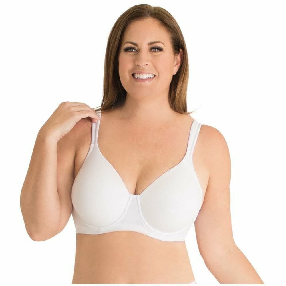 LEADING LADYBrigitte Full Coverage Underwire T-Shirt Bra - Molded, Padded, Seamless Bra. Includes Plus Size Bras For Women