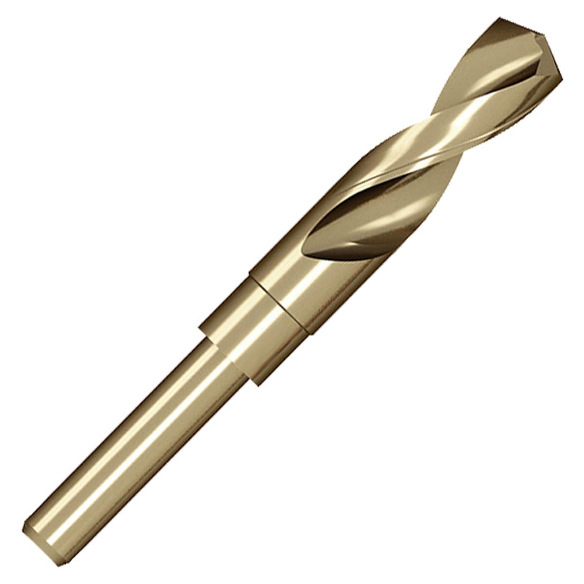 Meccion HSS Cobalt Drill Bit 19mm Reduced Shank Twist Drill Bit for Metal, Stainless Steel, Aluminium, Wood, Plastic, Non-Ferrous Etc.