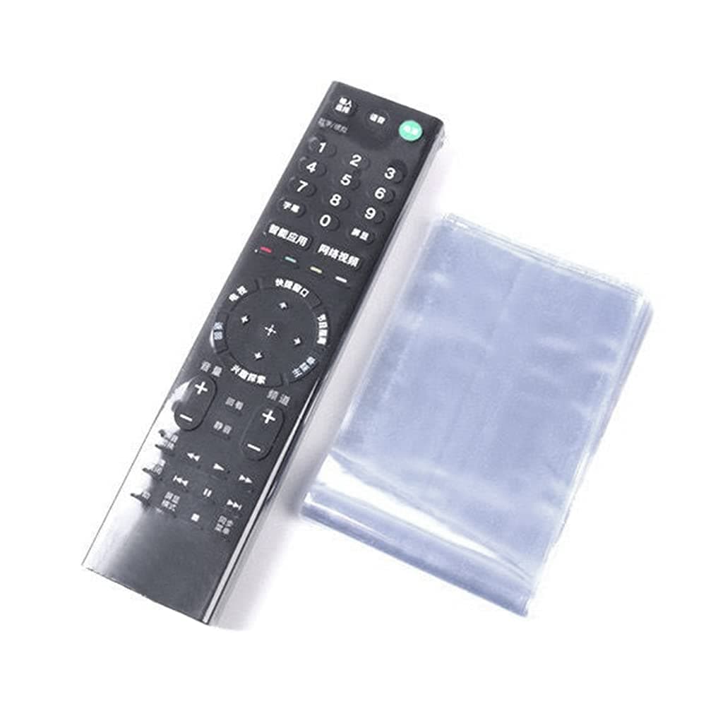 OriGlam 10pcs Shrink Wrap Bags for TV Remote Control, Clear Heat Shrink Wrap Bags (3.93x10.47 Inch)
